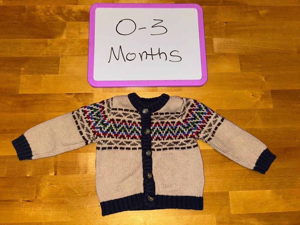 Baby boy Dylan and Abby Sweeter Size 0-3 Months